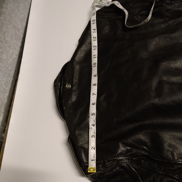 Vintage 60s Schott Bros Steerhide Handcut Perfecto Motorcycle Jacket 36 no belt - Picture 10 of 16